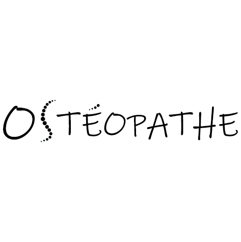 Sticker écriture ostéopathe
